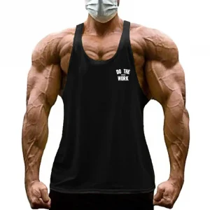 Sbdaa059b76a7478385a353445ed1020eV.webp تيشيرت رياضي قطني بلا أكمام للرجال 🏋️♂️